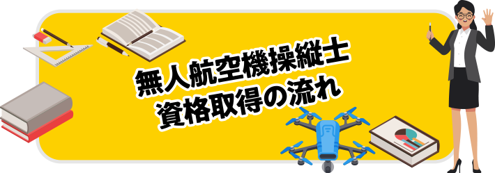 無人航空機操縦士 資格取得の流れ