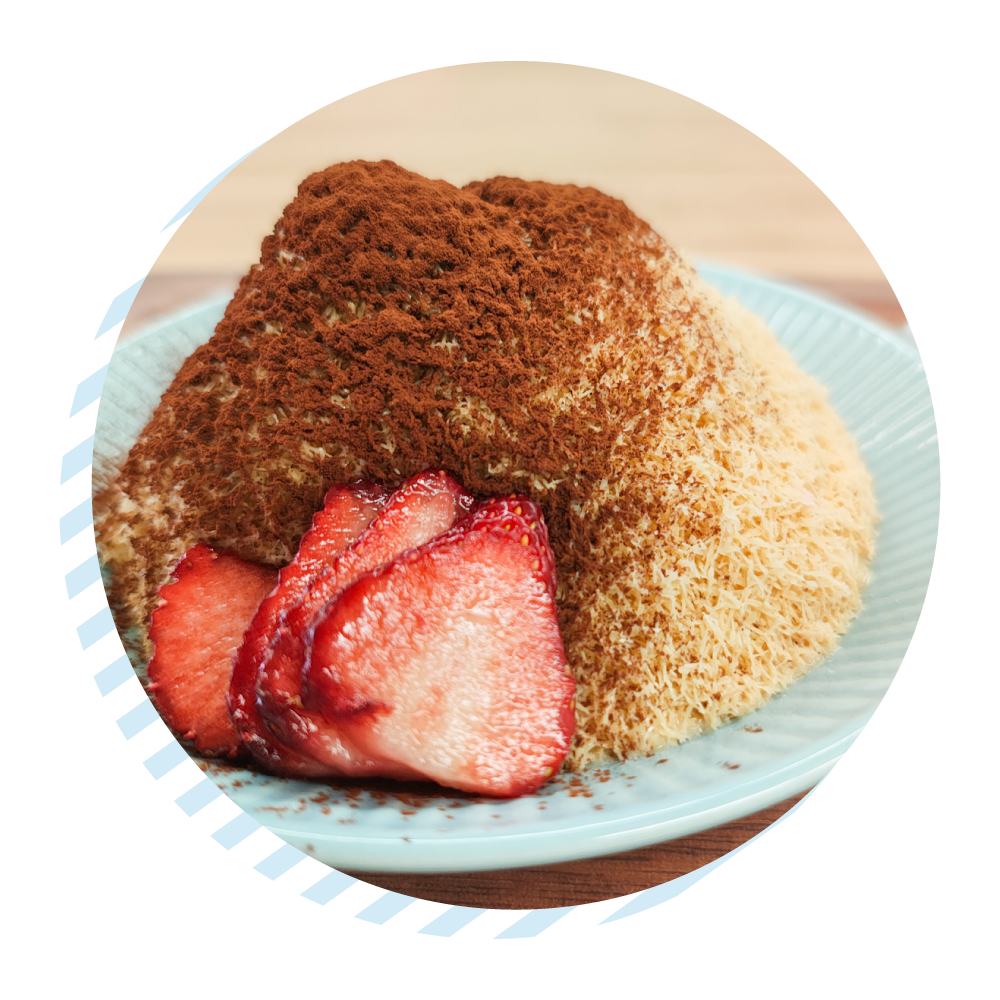 チョコレート味のかき氷